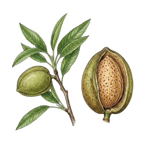 watercolor — Almond