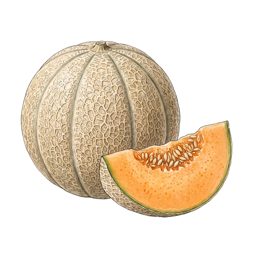 watercolor — Cantaloupe