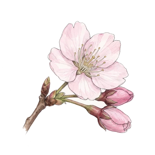 watercolor — Cherry Blossom