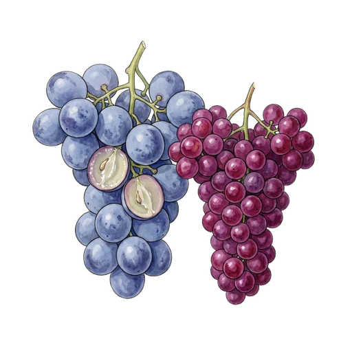 watercolor — Champagne Grape / Concord Grape