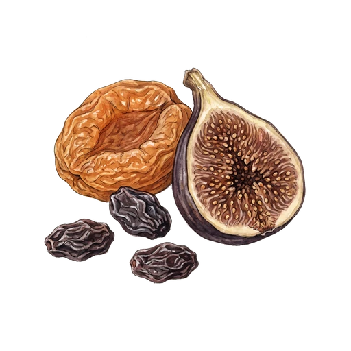 watercolor — Dried Fruit