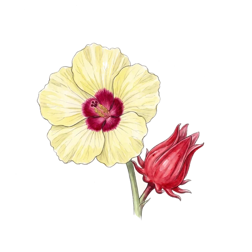 watercolor — Hibiscus