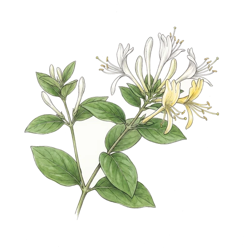 watercolor — Honeysuckle