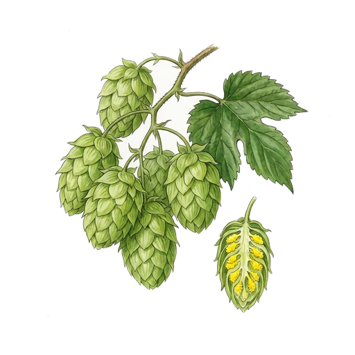 watercolor — Hops