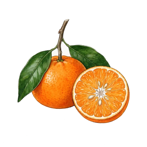 watercolor — Mandarin