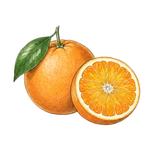 watercolor — Orange