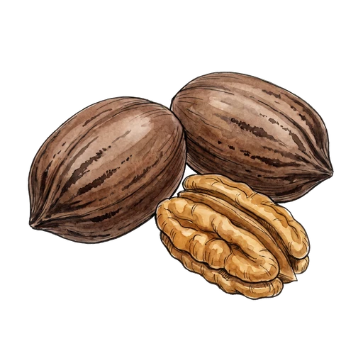 watercolor — Pecan