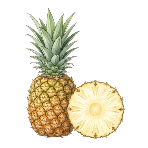 watercolor — Pineapple