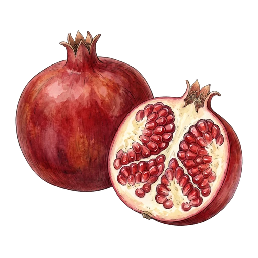 watercolor — Pomegranate