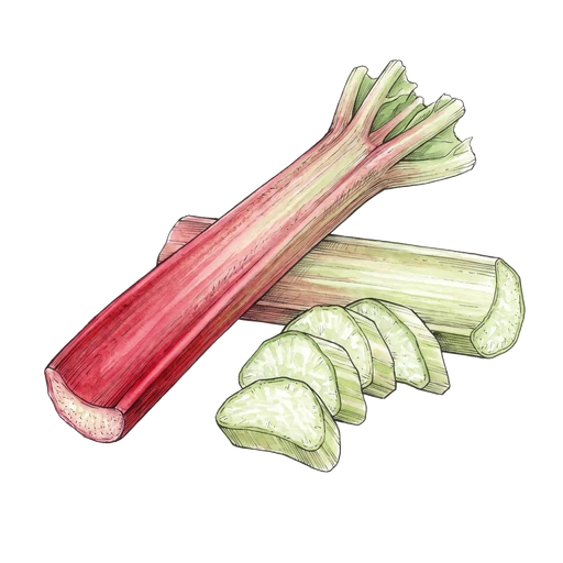 watercolor — Rhubarb