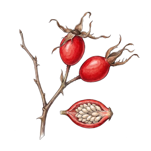 watercolor — Rose Hip