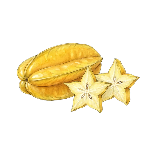 watercolor — Star Fruit