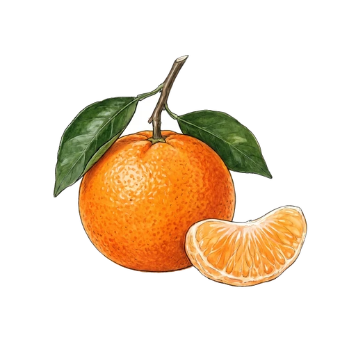 watercolor — Tangerine